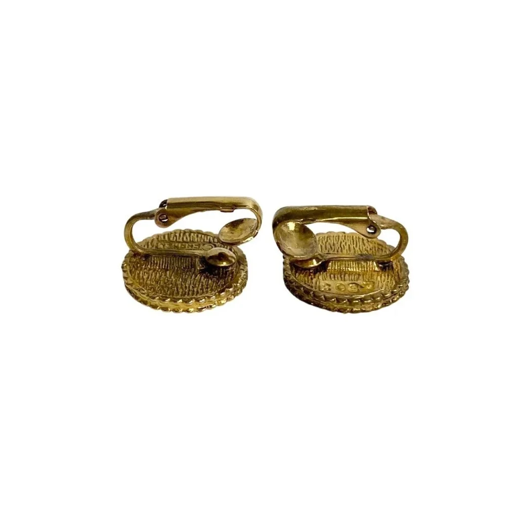 CHANEL gold earrings